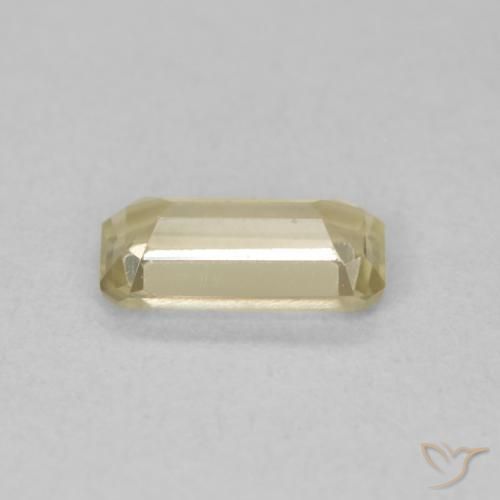 Diásporo con Cambio de Color Amarillo claro natural de 0.87 ct, Corte Octágono / Esmeralda, VVS