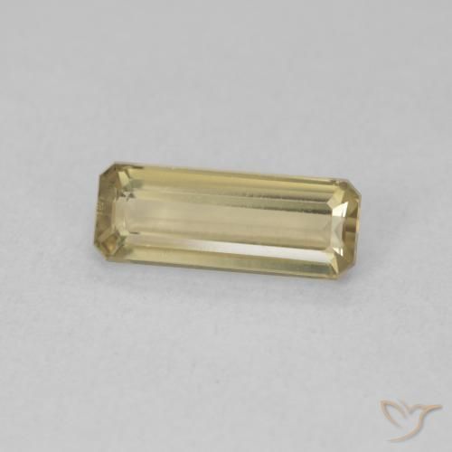 Diásporo con Cambio de Color Amarillo claro natural de 1.20 ct, Corte Octágono / Esmeralda, VVS