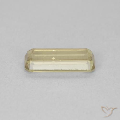 Diásporo con Cambio de Color Amarillo claro natural de 1.20 ct, Corte Octágono / Esmeralda, VVS