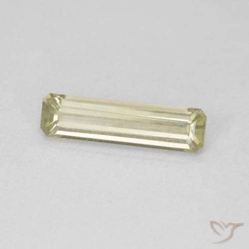 Diásporo con Cambio de Color Amarillo suave natural de 1.26 ct, Corte Octágono / Esmeralda, VVS