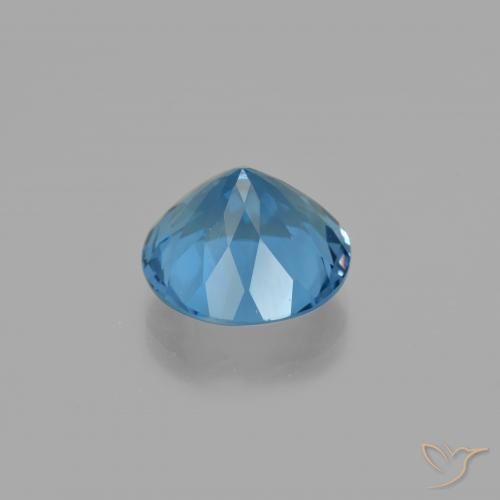 Fluorita que cambia de color Azul marino natural de 10.93 ct, Redondo, VS