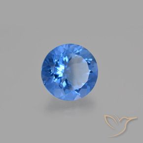 Fluorita que cambia de color Azul marino natural de 14.18 ct, Redondo, VS