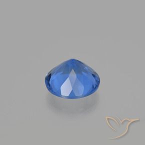 Fluorita que cambia de color Azul oscuro natural de 13.19 ct, Redondo, VS