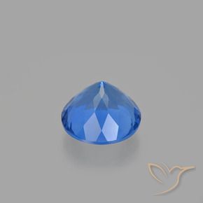 Fluorita que cambia de color Azul oscuro natural de 15.04 ct, Redondo, VS