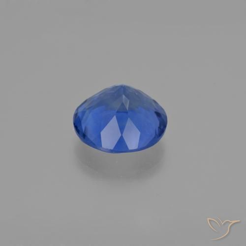 Fluorita que cambia de color Azul marino natural de 10.90 ct, Redondo, VS