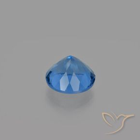 Fluorita que cambia de color Azul marino intenso natural de 11.73 ct, Redondo, VS