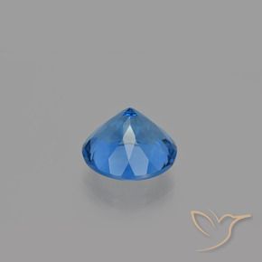 Fluorita que cambia de color Azul marino natural de 11.21 ct, Redondo, VS