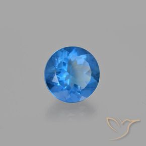Fluorita que cambia de color Azul claro natural de 12.83 ct, Redondo, VS