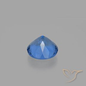 Fluorita que cambia de color Azul marino intenso natural de 11.06 ct, Redondo, VS