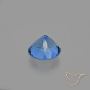 Fluorita que cambia de color Azul claro natural de 11.45 ct, Redondo, VS