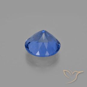 Fluorita que cambia de color Azul egipcio natural de 11.44 ct, Redondo, VS