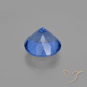 Fluorita que cambia de color Azul medio natural de 14.68 ct, Corte Redondo, VS