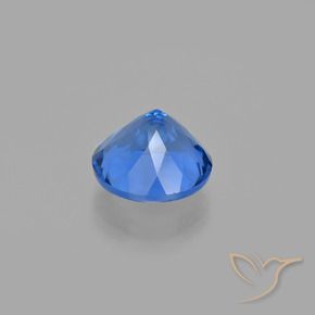Fluorita que cambia de color Azul egipcio natural de 11.75 ct, Corte Redondo, VS