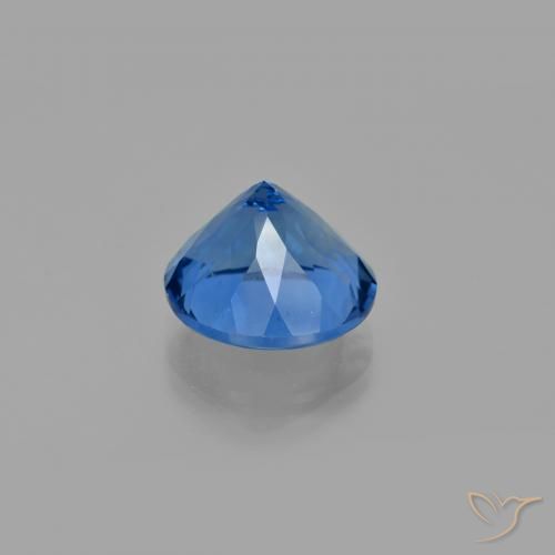Fluorita que cambia de color Azul egipcio natural de 11.82 ct, Redondo, VS