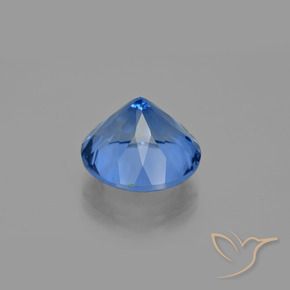 Fluorita que cambia de color Azul oscuro natural de 14.16 ct, Redondo, VS