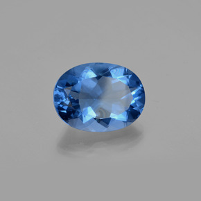 Fluorita con cambio de color multicolor natural de 21,80 ct, corte óvalo, VS