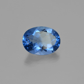 Fluorita que cambia de color Violeta a azul natural de 20.28 ct, Corte Óvalo, VS
