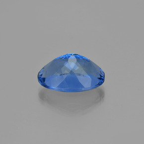 Fluorita que cambia de color Azul oscuro natural de 21.26 ct, Corte Óvalo, VS