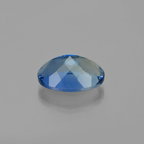 Fluorita que cambia de color Azul marino oscuro natural de 21.40 ct, Corte Óvalo, VVS-VS