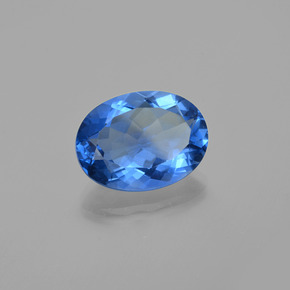 Fluorita que cambia de color Azul egipcio natural de 20.04 ct, Corte Óvalo, VS
