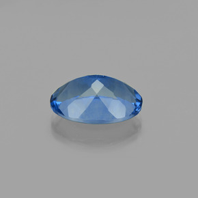 Fluorita con cambio de color azul natural de 19,78 ct, corte óvalo, VS