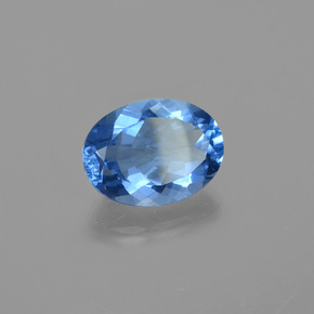 Fluorita que cambia de color Azul violeta natural de 20.96 ct, Corte Óvalo, VS