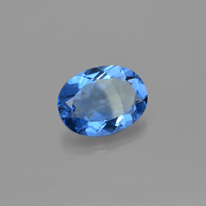 Fluorita con cambio de color azul natural de 19,07 ct, corte óvalo, VS