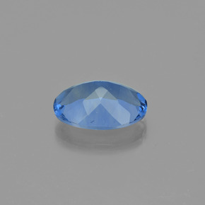 Fluorita con cambio de color azul natural de 19,07 ct, corte óvalo, VS