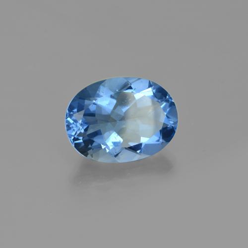 Fluorita con cambio de color azul oscuro natural de 20,16 ct, corte óvalo, VS