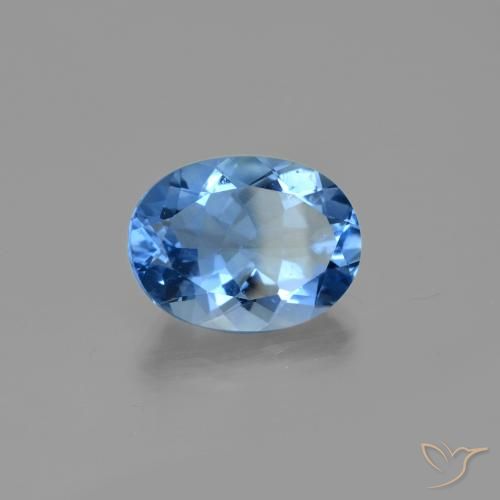 Fluorita que cambia de color Azul marino natural de 20.85 ct, Corte Óvalo, VS