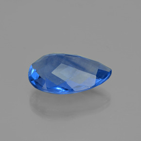 Fluorita con cambio de color azul violeta natural de 32,62 ct, en forma de pera, VS