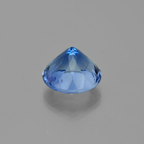 Fluorita con cambio de color azul natural de 14,53 ct, corte redondo, VS
