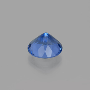 Fluorita con cambio de color azul natural de 10,61 ct, corte redondo, VVS-VS