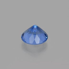Fluorita con cambio de color azul natural de 10,98 ct, corte redondo, VS
