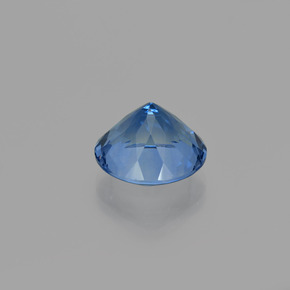 Fluorita que cambia de color Azul oscuro natural de 11.21 ct, Corte Redondo, VS
