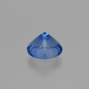Fluorita que cambia de color Azul violeta natural de 11.45 ct, Corte Redondo, VS
