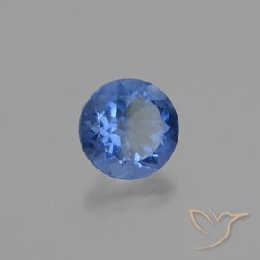 Fluorita que cambia de color Azul oscuro natural de 11.33 ct, Redondo, VS