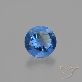 Fluorita que cambia de color Azul marino natural de 11.55 ct, Redondo, VS
