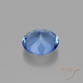Fluorita que cambia de color Azul oscuro natural de 12.34 ct, Redondo, VS
