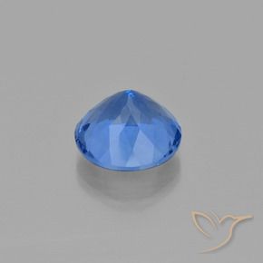 Fluorita que cambia de color Azul egipcio natural de 13.99 ct, Redondo, VS