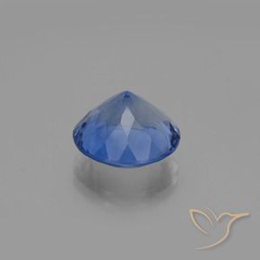 Fluorita que cambia de color Azul marino natural de 10.95 ct, Redondo, VS