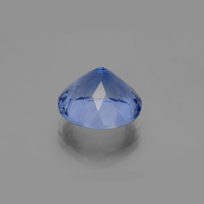Fluorita que cambia de color Azul oscuro natural de 11.80 ct, Corte Redondo, VS