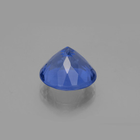 Fluorita con cambio de color de violeta a azul natural de 11,10 ct, corte redondo, VVS-VS