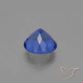Fluorita que cambia de color Azul marino intenso natural de 10.91 ct, Redondo, VS-SI