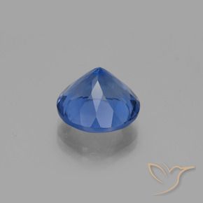 Fluorita que cambia de color Azul oscuro natural de 11.78 ct, Redondo, VS