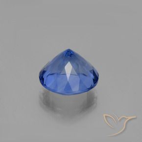 Fluorita que cambia de color Azul marino intenso natural de 14.55 ct, Redondo, VVS-VS