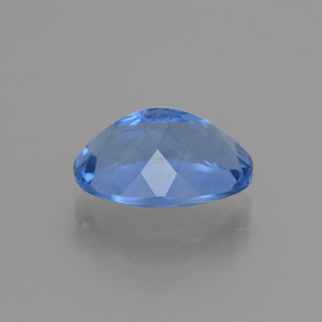 Fluorita con cambio de color violeta a azul natural de 8,65 ct, corte óvalo, VS