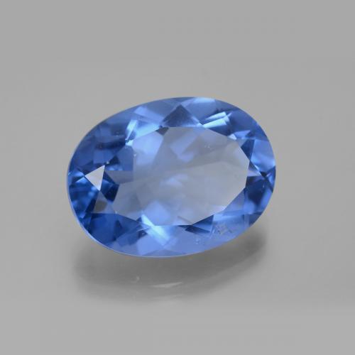 Fluorita que cambia de color Azul marino natural de 20.94 ct, Corte Óvalo, VS