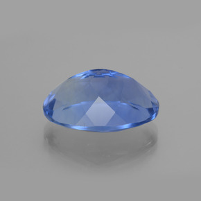 Fluorita que cambia de color Azul medio natural de 20.55 ct, Corte Óvalo, VVS-VS
