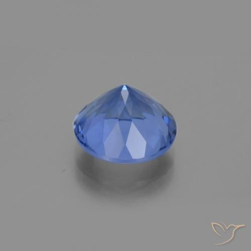 Fluorita que cambia de color Azul claro natural de 14.16 ct, Redondo, VVS-VS
